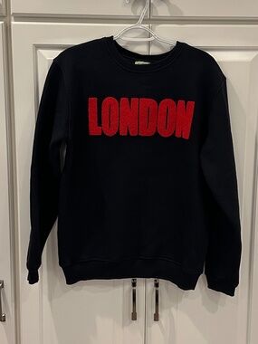 Navy Blue London Sweatshirt - Size S